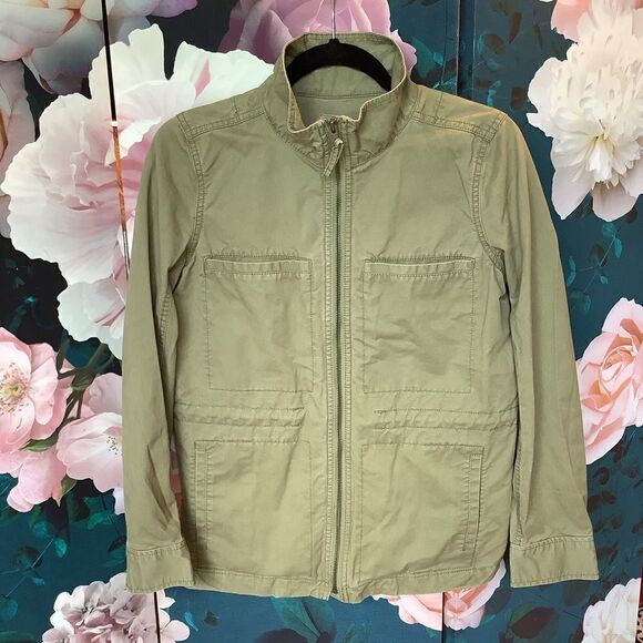 J. Crew Army Green Jacket - Picture 1 of 7